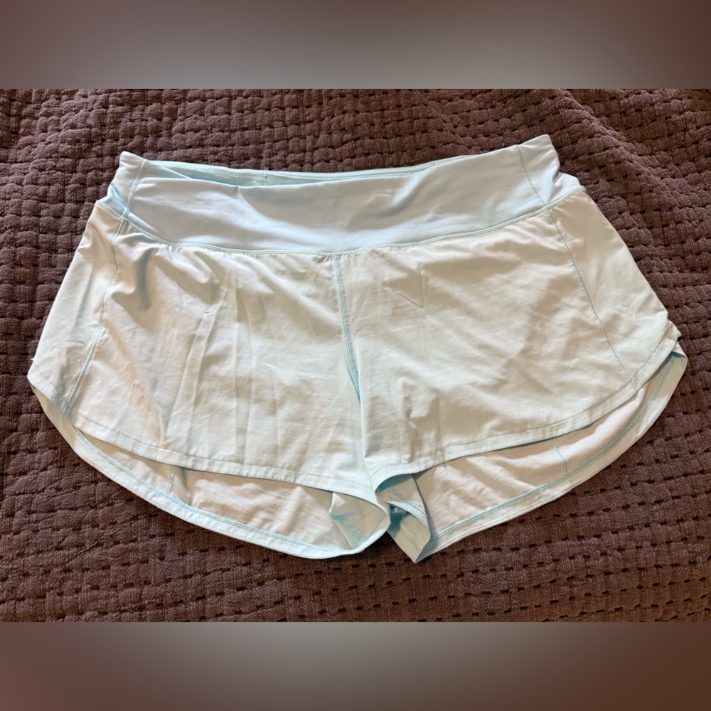 Lululemon Speed Up High-Rise Lined Short 4" - Cyan Blue